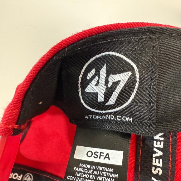 san francisco 49ers hat adjustable flip script NEW red - Picture 5 of 5